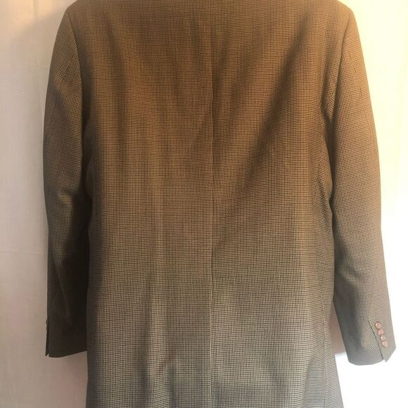 Lauren Ralph Lauren 100% Wool Fully Lined Brown Plaid Blazer. Size 50L - Picture 6 of 9